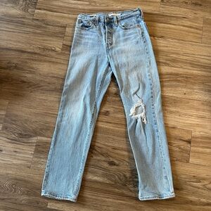 Vintage Levi's Light Blue Distressed Women Jeans